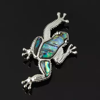 Брошь перламутр галиотис (биж. сплав) (кулон)