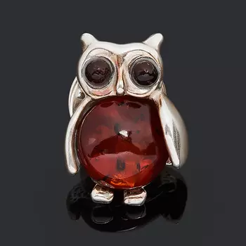 Брошь янтарь