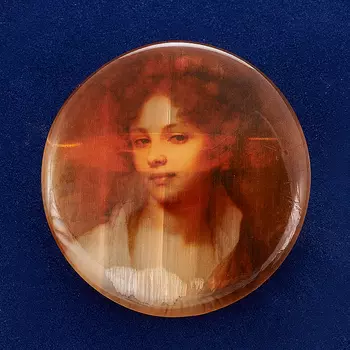 Брошь селенит 4 см