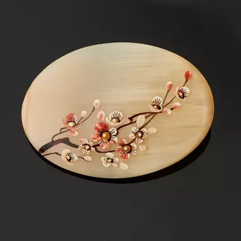 Брошь селенит 5,5 см