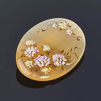 Брошь селенит (биж. сплав)