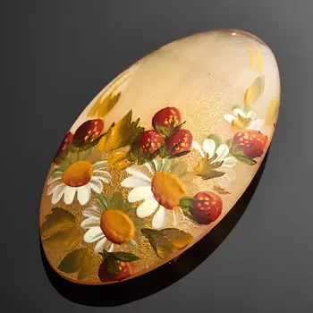 Брошь селенит (биж. сплав)