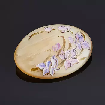 Брошь селенит (биж. сплав)