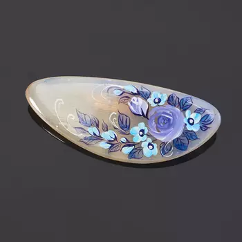 Брошь селенит (биж. сплав)