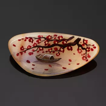 Брошь селенит (биж. сплав)