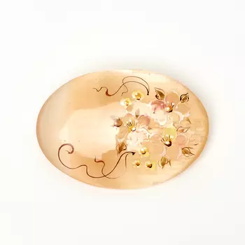 Брошь селенит (биж. сплав) 5,5 см