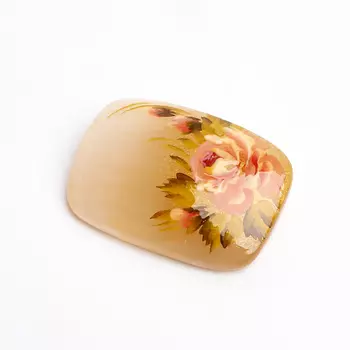 Брошь селенит (биж. сплав)