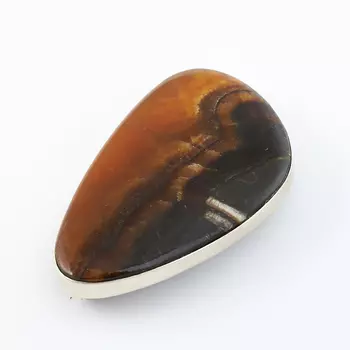 Брошь симбирцит (нейзильбер)