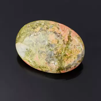 Брошь унакит (биж. сплав)