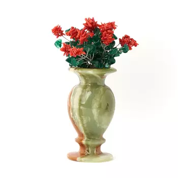 Букет микс авантюрин, коралл, оникс 14 см