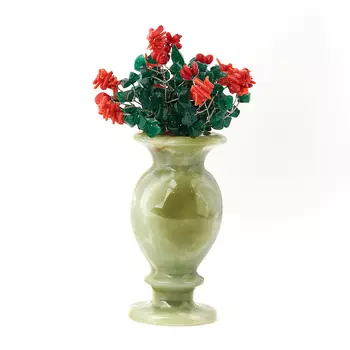 Букет микс авантюрин, коралл, оникс 15 см