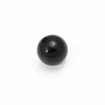 Бусина агат черный шарик 6 мм (1 шт)