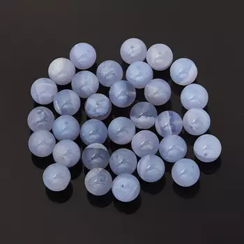 Бусина агат сапфирин шарик 10-10,5 мм (1 шт)