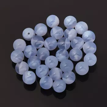 Бусина агат сапфирин шарик 8-8,5 мм (1 шт)