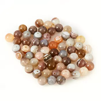 Бусина агат серый шарик 6-6,5 мм (1 шт)