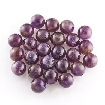 Бусина аметист шарик 8,5-9 мм (1 шт)