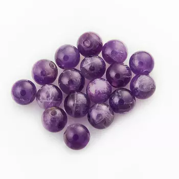 Бусина аметист шарик 8-8,5 мм (1 шт)