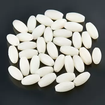 Бусина коралл белый рис 4*8 мм (1 шт)