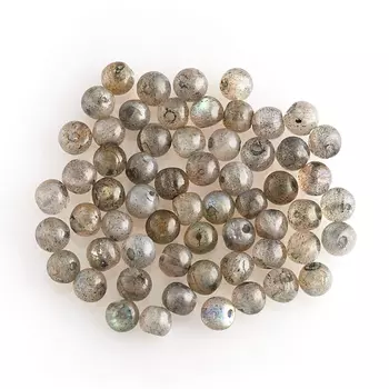 Бусина лабрадор шарик 4-4,5 мм (1 шт)