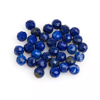 Бусина лазурит шарик 5-5,5 мм огранка (1 шт)
