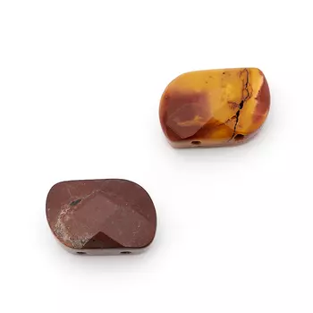 Бусина яшма мукаит 10*15 мм огранка (1 шт)