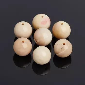 Бусина яшма мукаит бежевый шарик 12,5 мм (1 шт)