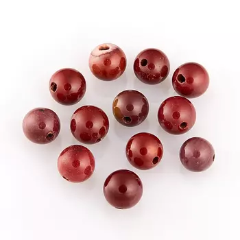 Бусина яшма мукаит бордовый шарик 8-8,5 мм (1 шт)