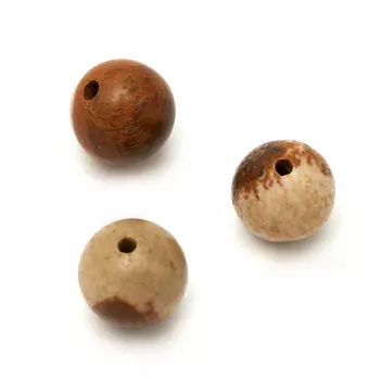 Бусина яшма рисунчатая шарик 8,5-9 мм (1 шт)