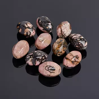 Бусина родонит 10*15 мм огранка (1 шт)