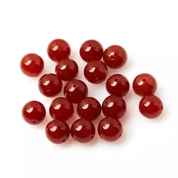 Бусина сердолик шарик 10-10,5 мм (1 шт)