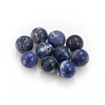 Бусина содалит шарик 10-10,5 мм (1 шт)