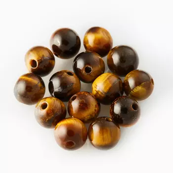 Бусина тигровый глаз шарик 6-6,5 мм (1 шт)