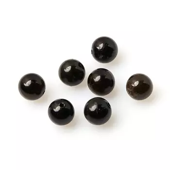 Бусина турмалин черный (шерл) шарик 8-8,5 мм (1 шт)