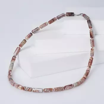 Бусы агат крейзи (биж. сплав) 49 см