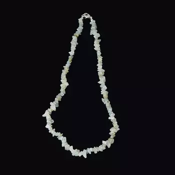 Бусы аквамарин 45 см (биж. сплав)