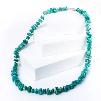 Бусы амазонит 50 см (биж. сплав)