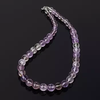 Бусы аметист, аметрин, цитрин (биж. сплав) огранка 44 см