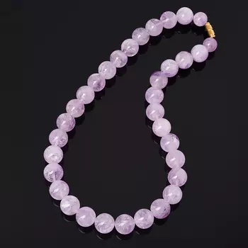 Бусы аметист 14 мм 49 см (биж. сплав)