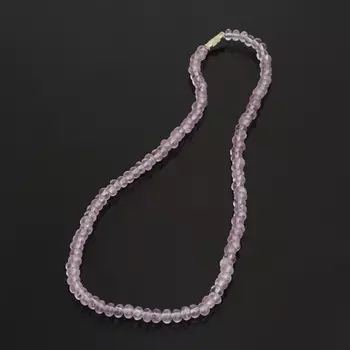 Бусы аметист (биж. сплав) 6 мм 49 см