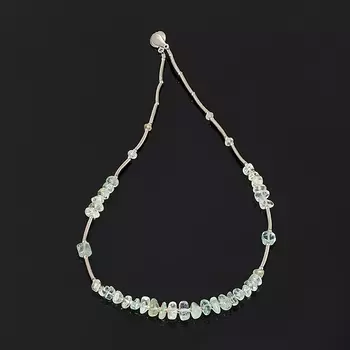 Бусы берилл (биж. сплав) (колье) 43 см