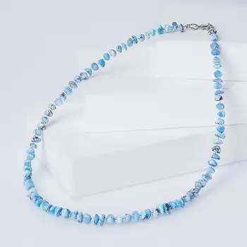 Бусы бирюза (биж. сплав) 42 см