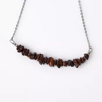 Бусы бычий глаз (биж. сплав) (колье) 45 см (+7 см)