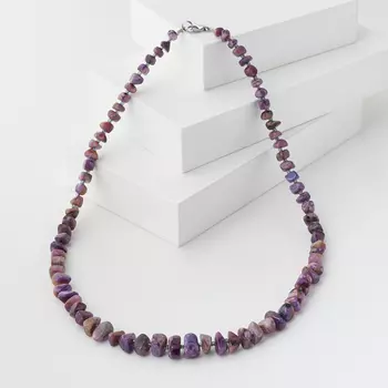 Бусы чароит (биж. сплав) 52 см