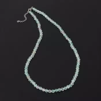 Бусы флюорит (биж. сплав) огранка 5 мм 45 см (+5 см)