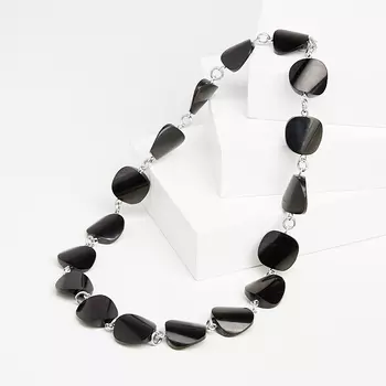 Бусы гагат (биж. сплав) 43 см