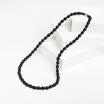 Бусы гагат (биж. сплав) 52 см