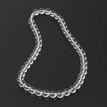 Бусы горный хрусталь 10 мм 48 см (биж. сплав)