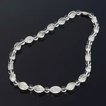 Бусы горный хрусталь (биж. сплав) 50 см