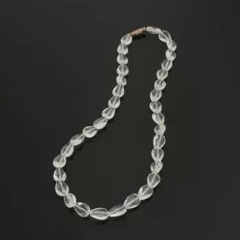 Бусы горный хрусталь (биж. сплав) огранка 48 см