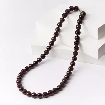 Бусы гранат альмандин (биж. сплав) 10 мм 48 см